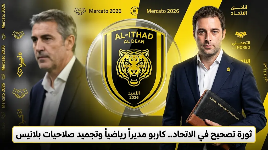 ثورة تصحيح في نادي الاتحاد: تكليف فرانك كاربو بمهام المدير الرياضي وتجميد صلاحيات رامون بلانيس