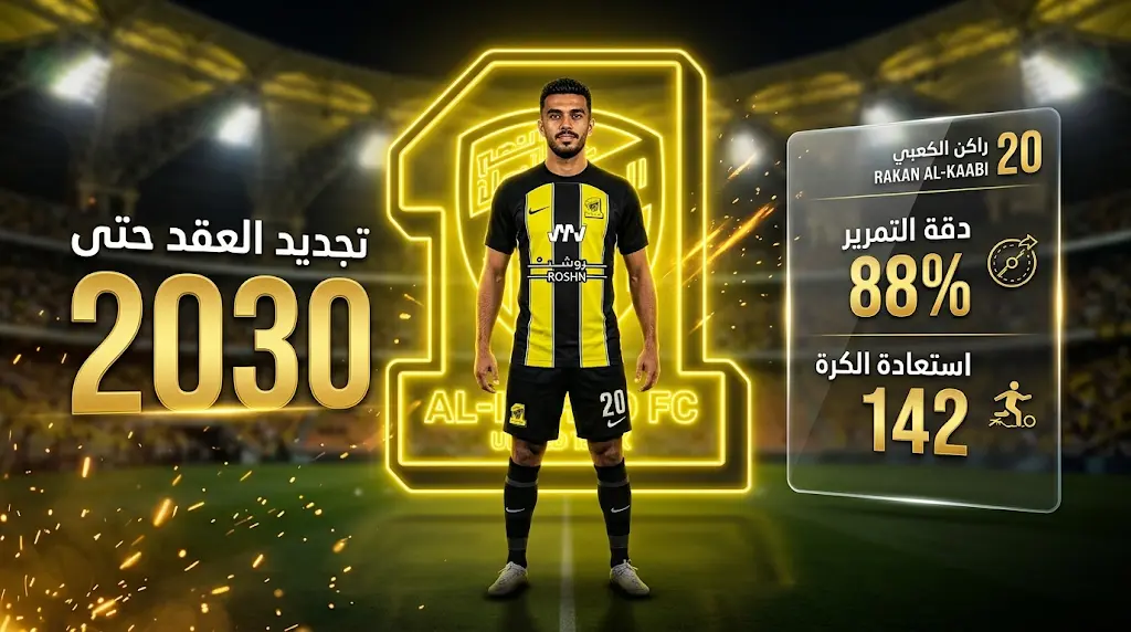 رسمياً.. الاتحاد يوقع مع راكان كعبي لستة مواسم بعد تفوقه على عرض النادي الأهلي
