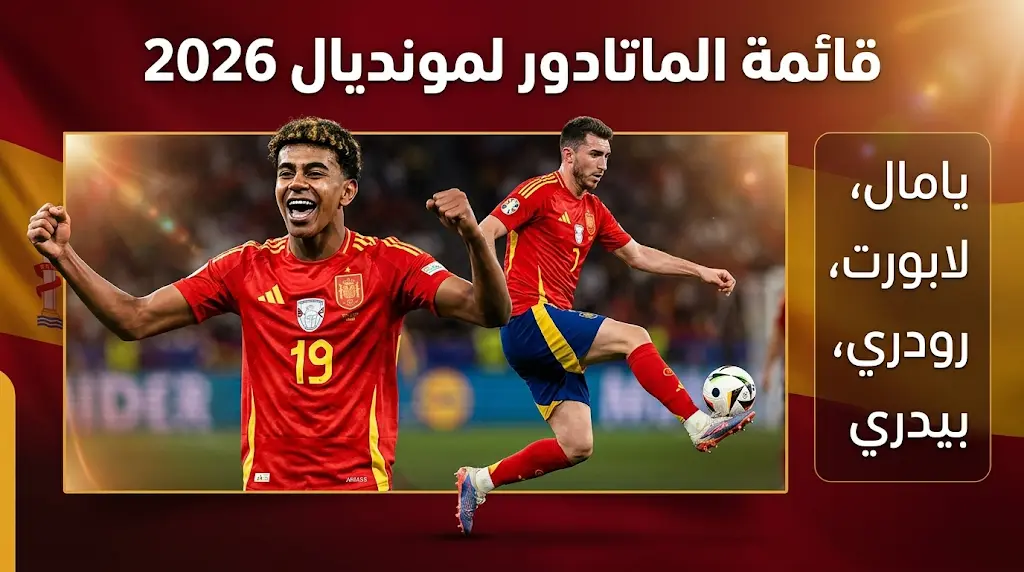 قائمة منتخب إسبانيا النهائية لمونديال 2026: دي لا فوينتي يستدعي لابورت وثلاثي برشلونة قبل صدام السعودية